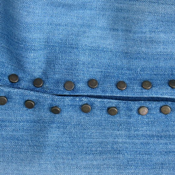 Yank Jeans Wide Leg Bootcut Medium Wash 29 x 30 Studded Stretch Sz 28 (tag) - Picture 12 of 12